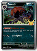 Front of Zoroark 096/128 from 30th Celebration