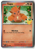 Front of Vulpix 009/128 from 30th Celebration