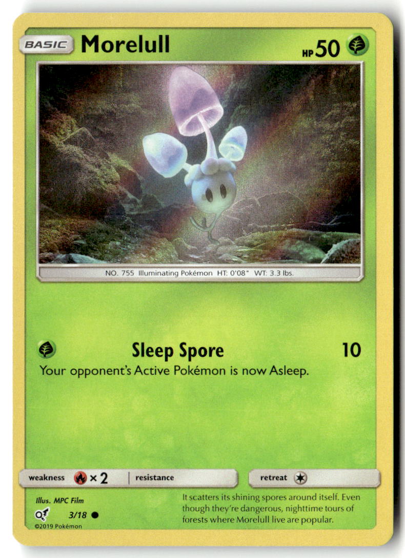 Front of Morelull (Holo Common) 3/18 from Detective Pikachu