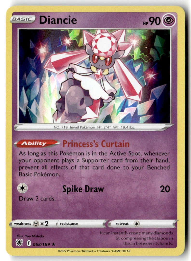 Front of Diancie 068/189 from Astral Radiance