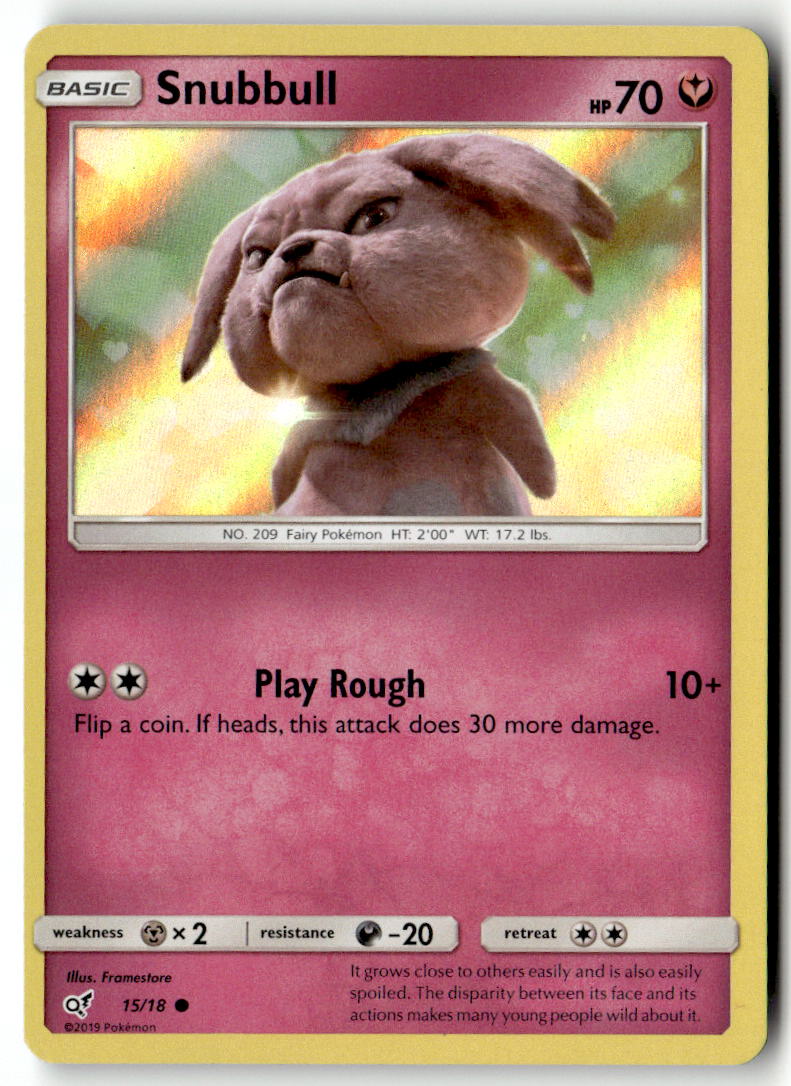 Front of Snubbull (Holo Common) 15/18 from Detective Pikachu