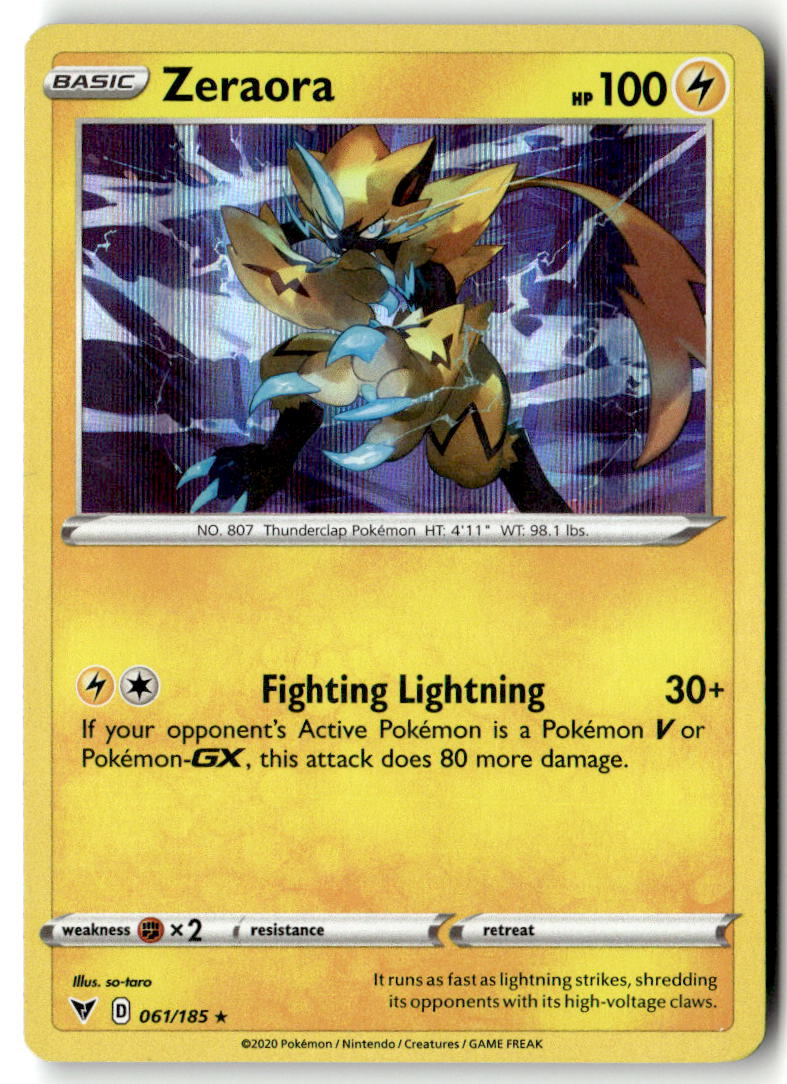 Front of Zeraora 061/185 from Vivid Voltage