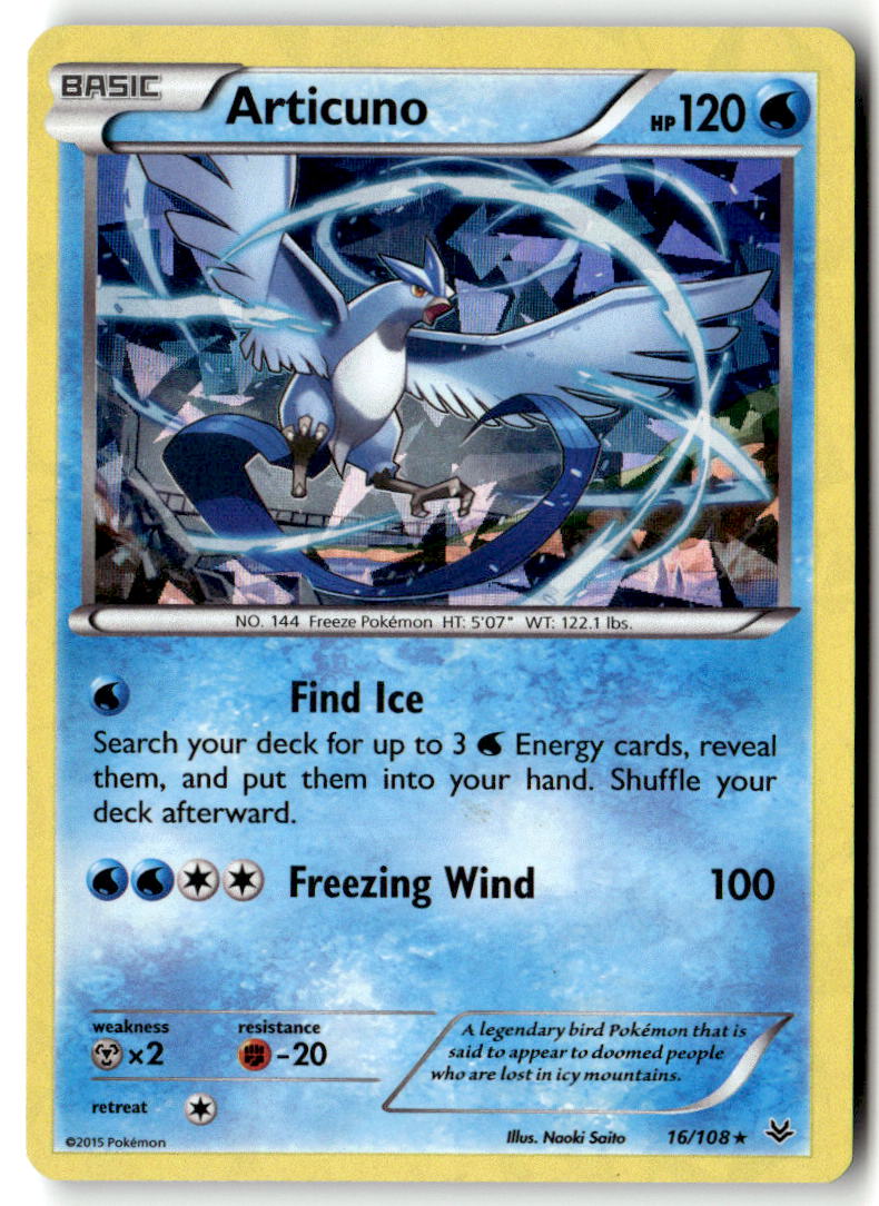 Front of Articuno - 16/108 (XY Roaring Skies) 016/108 from Deck Exclusives