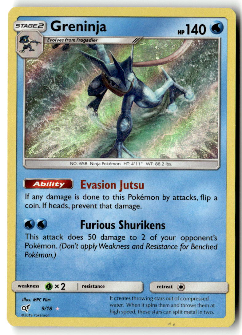 Front of Greninja 9/18 from Detective Pikachu