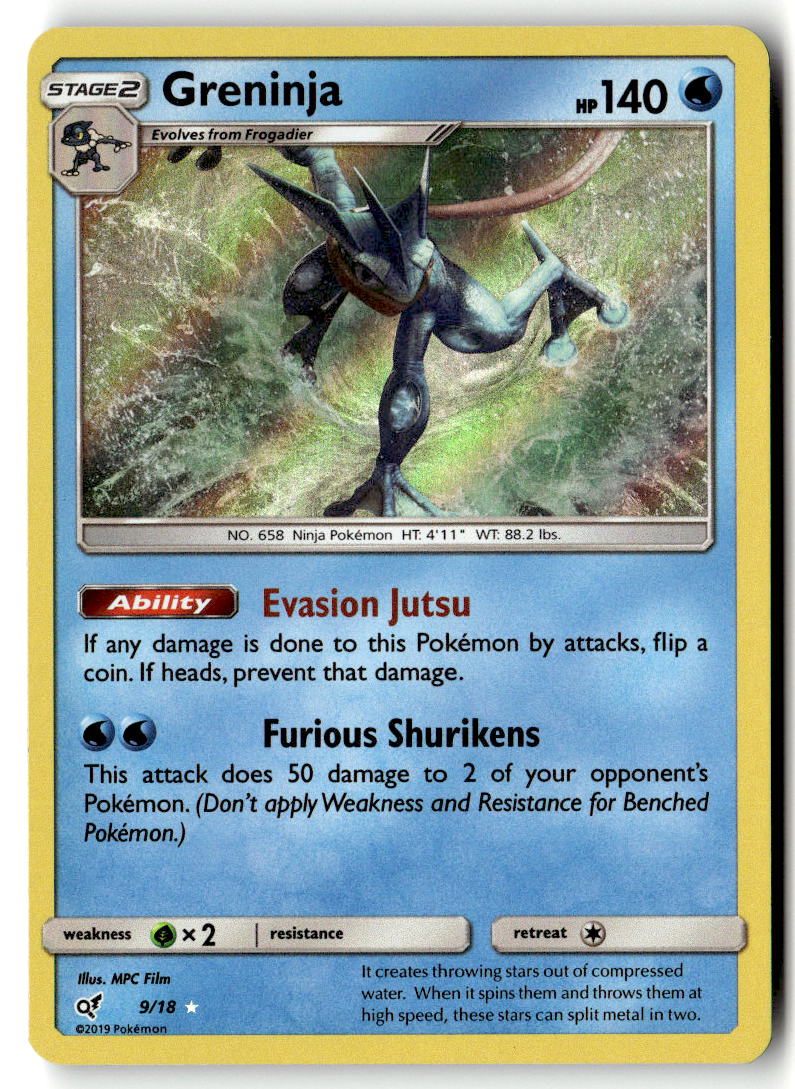 Front of Greninja 9/18 from Detective Pikachu