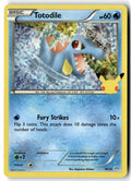 Front of Totodile - 18/25 018/025 from McDonald's 25th Anniversary Promos