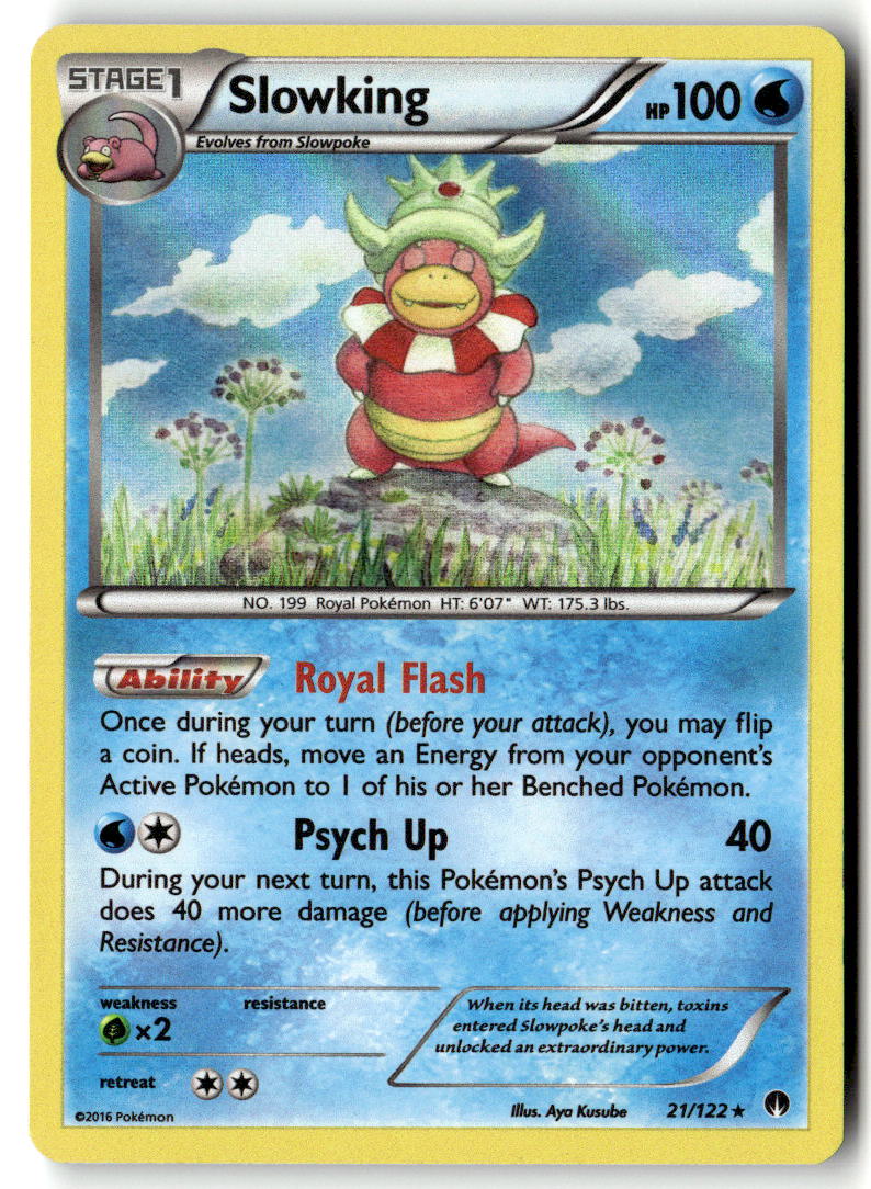 Front of Slowking 21/122 from XY - BREAKpoint