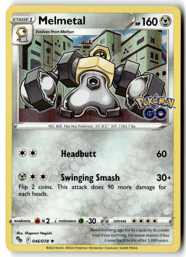 Front of Melmetal 046/078 from Pokemon GO