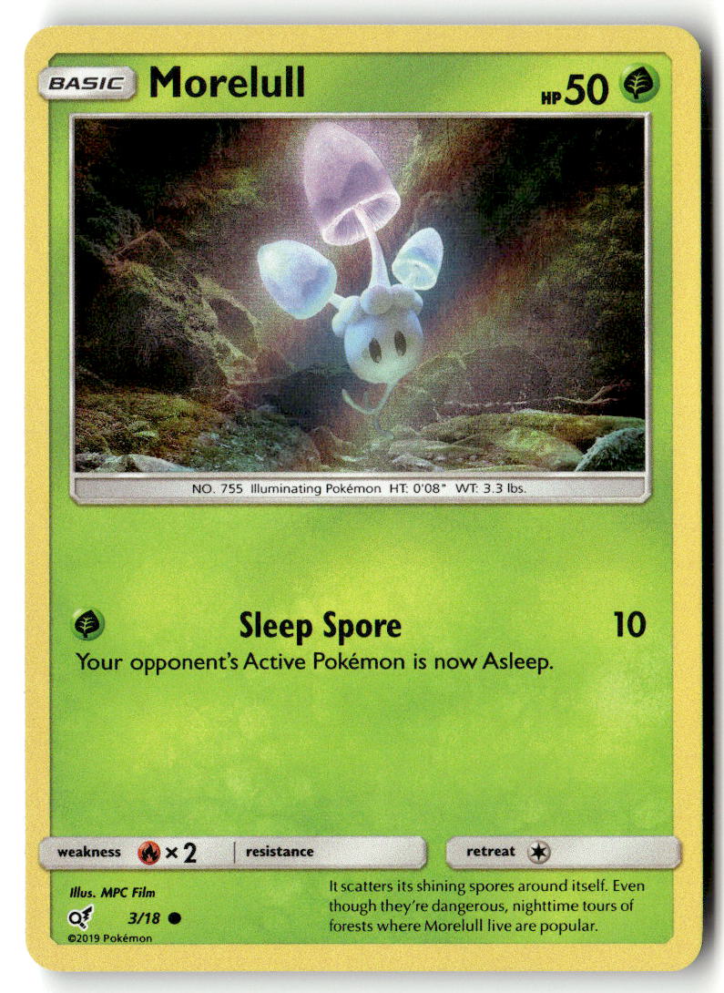 Front of Morelull (Holo Common) 3/18 from Detective Pikachu