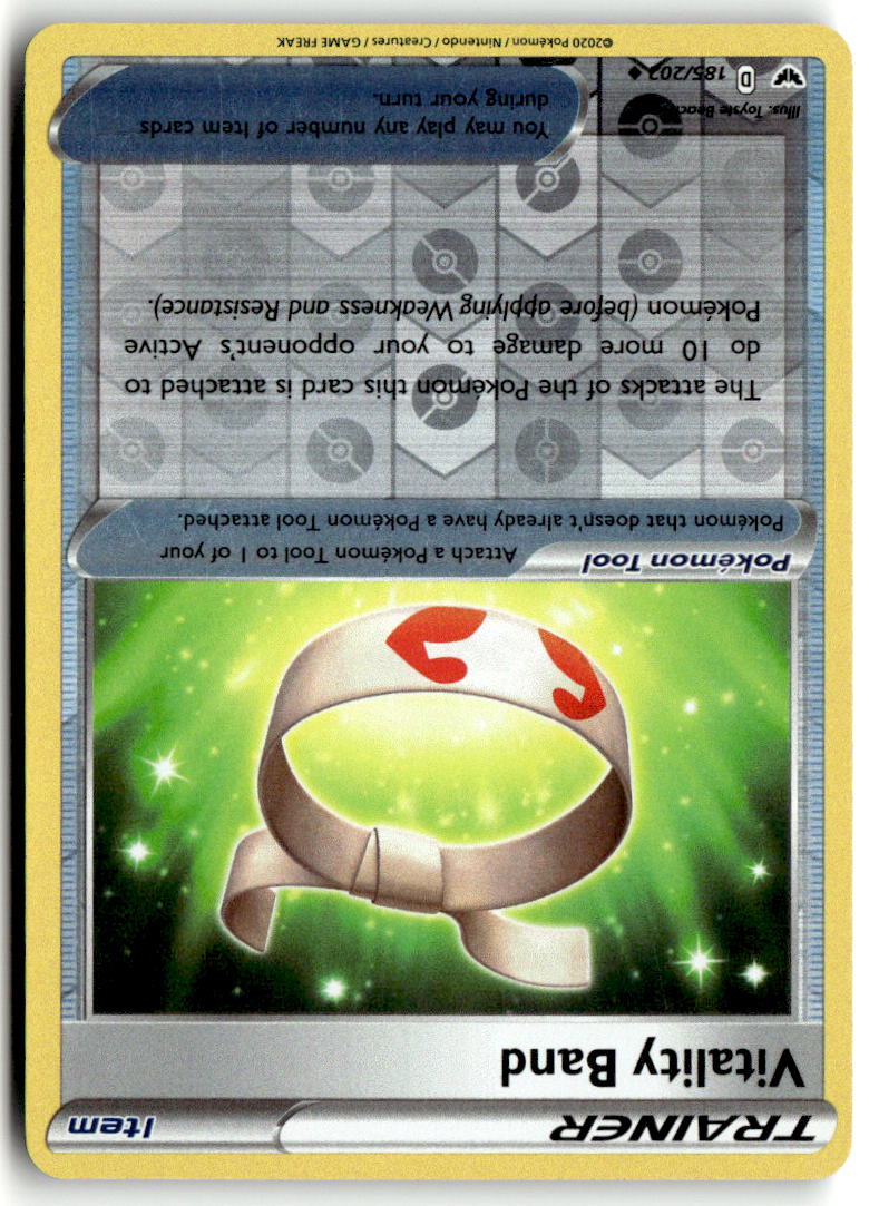Front of Vitality Band 185/202 from Sword & Shield Base Set