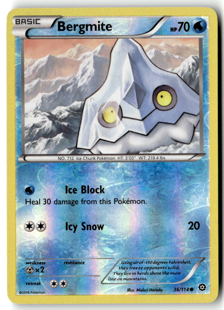 Front of Bergmite 36/114 from XY - Steam Siege