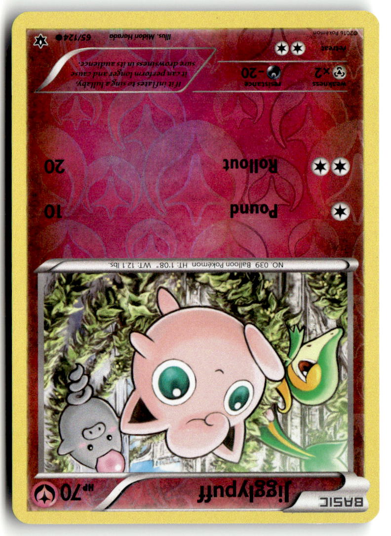 Front of Jigglypuff 65/124 from XY - Fates Collide