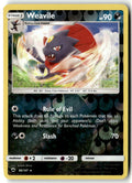 Front of Weavile 86/147 from SM - Burning Shadows