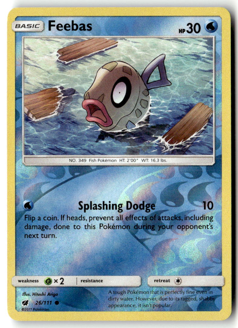 Front of Feebas 26/111 from SM - Crimson Invasion