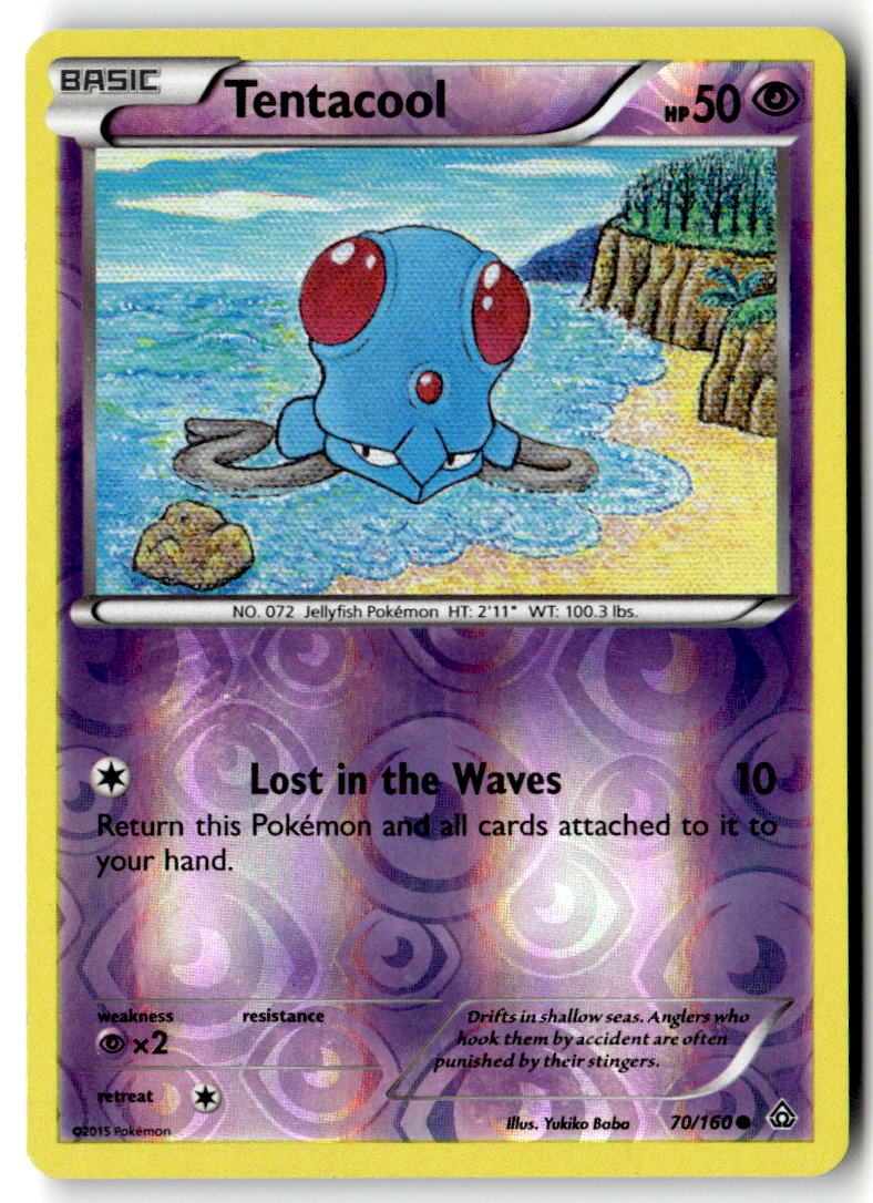 Front of Tentacool 70/160 from XY - Primal Clash