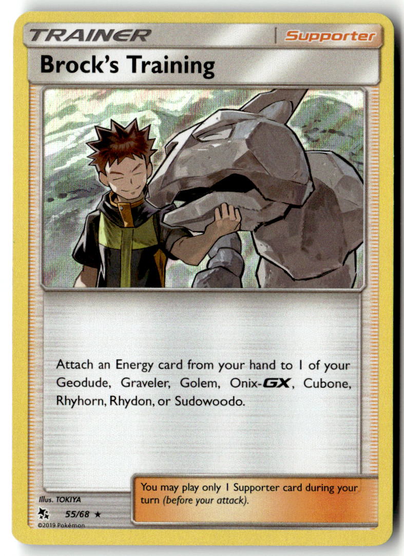 Front of Brock's Training 55/68 from Hidden Fates