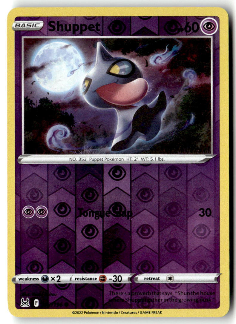 Front of Shuppet 072/196 from Lost Origin