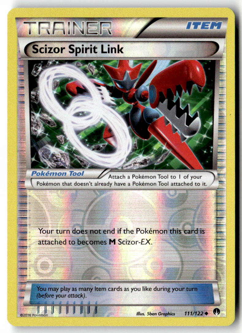 Front of Scizor Spirit Link 111/122 from XY - BREAKpoint