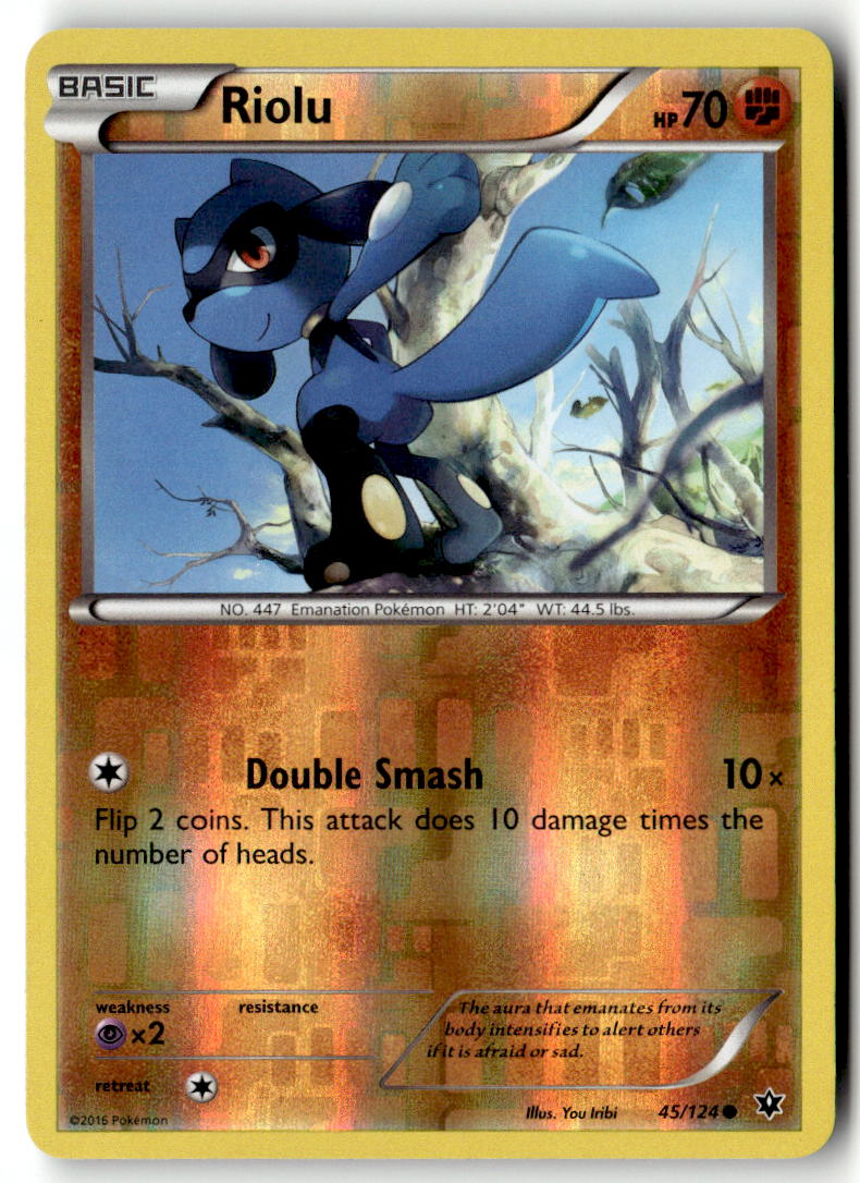 Front of Riolu (45) 45/124 from XY - Fates Collide