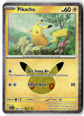 Front of Pikachu 046/128 from 30th Celebration