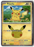 Front of Pikachu 050/128 from 30th Celebration