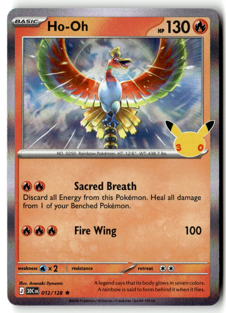 Front of Ho-Oh 012/128 from 30th Celebration