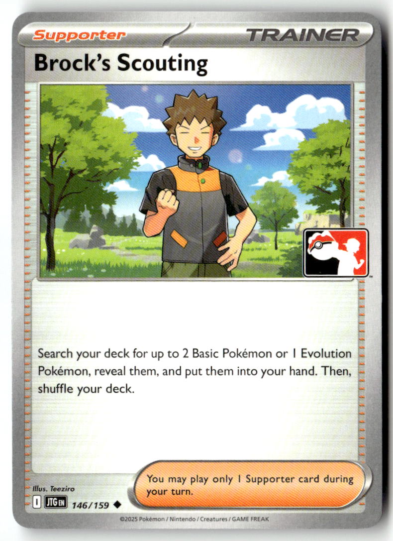 Front of Brock's Scouting 146/159 from Prize Pack Series Cards