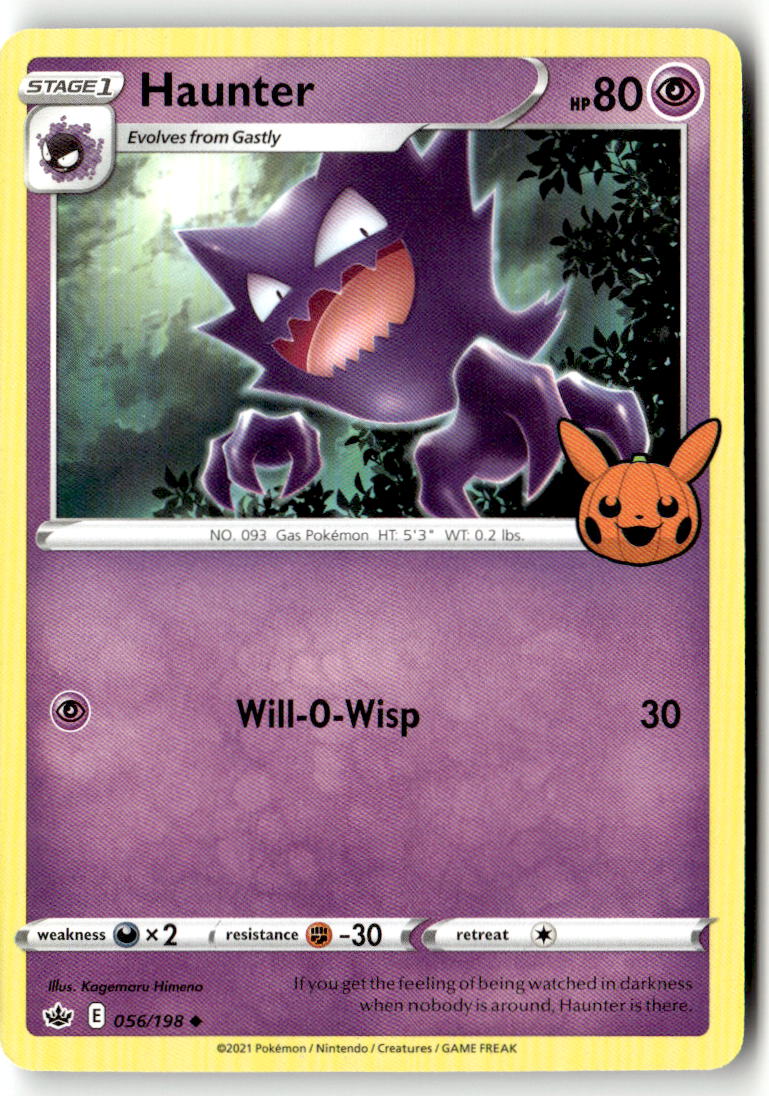 Front of Haunter 056/198 from Trick or Trade BOOster Bundle