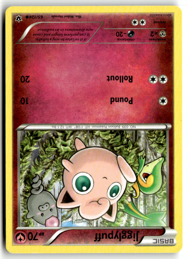 Front of Jigglypuff 65/124 from XY - Fates Collide
