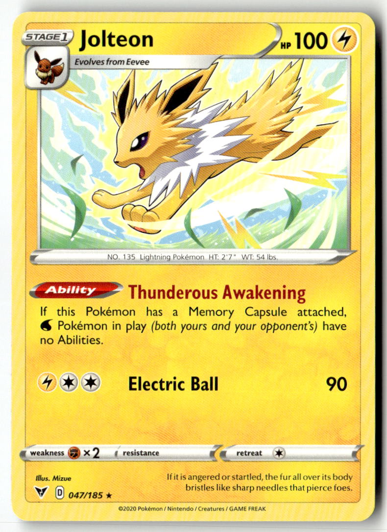 Front of Jolteon 047/185 from Vivid Voltage