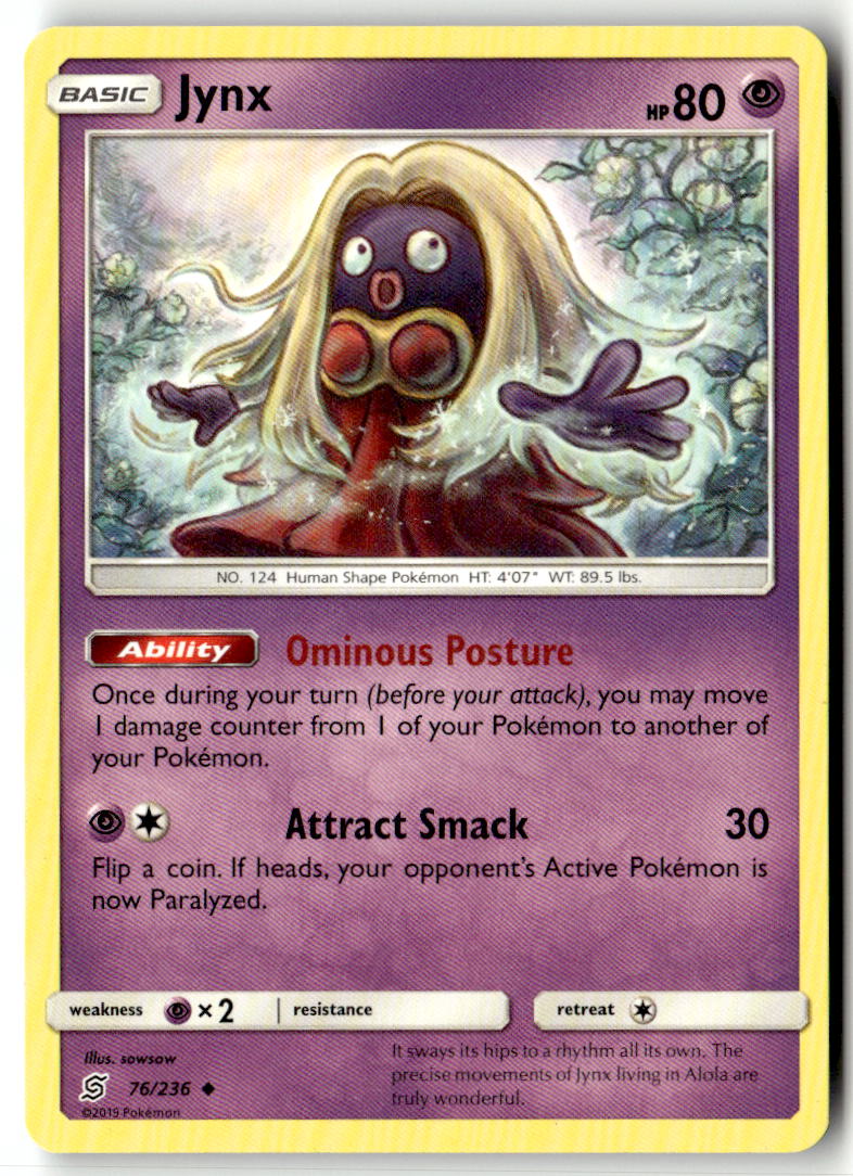 Front of Jynx 76/236 from SM - Unified Minds