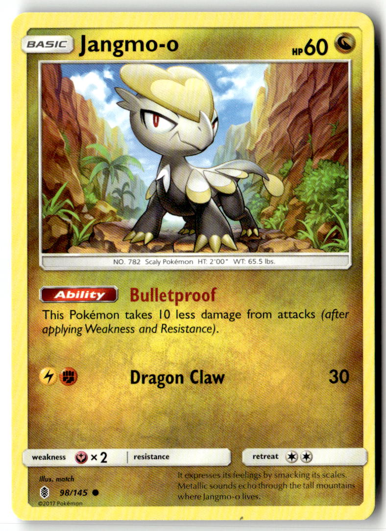 Front of Jangmo-o 98/145 from SM - Guardians Rising