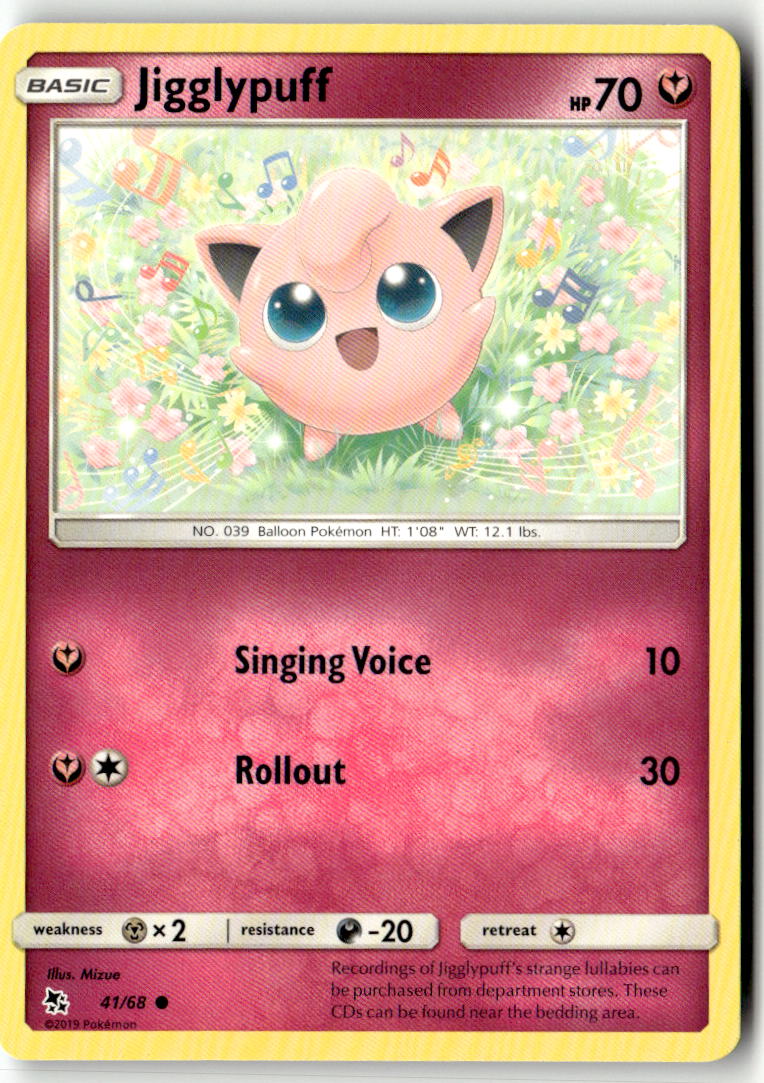 Front of Jigglypuff 41/68 from Hidden Fates