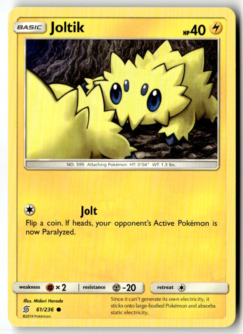 Front of Joltik 61/236 from SM - Unified Minds
