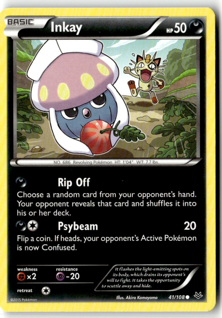 Front of Inkay 41/108 from XY - Roaring Skies