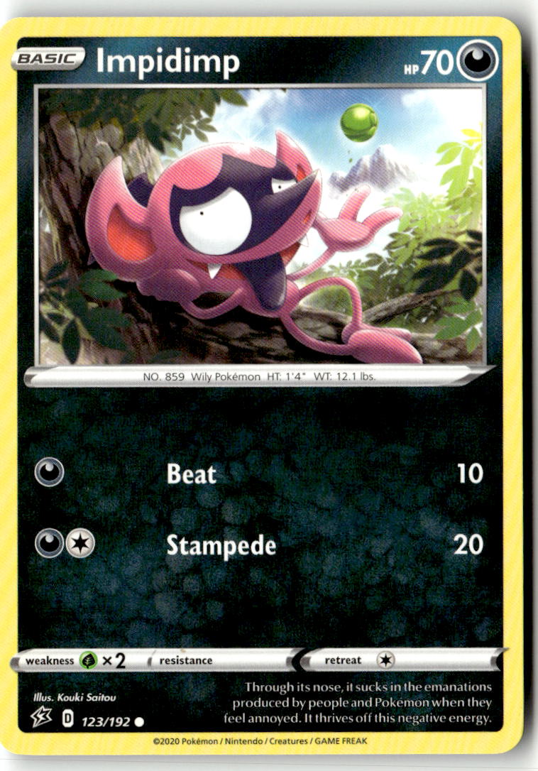 Front of Impidimp 123/192 from Rebel Clash