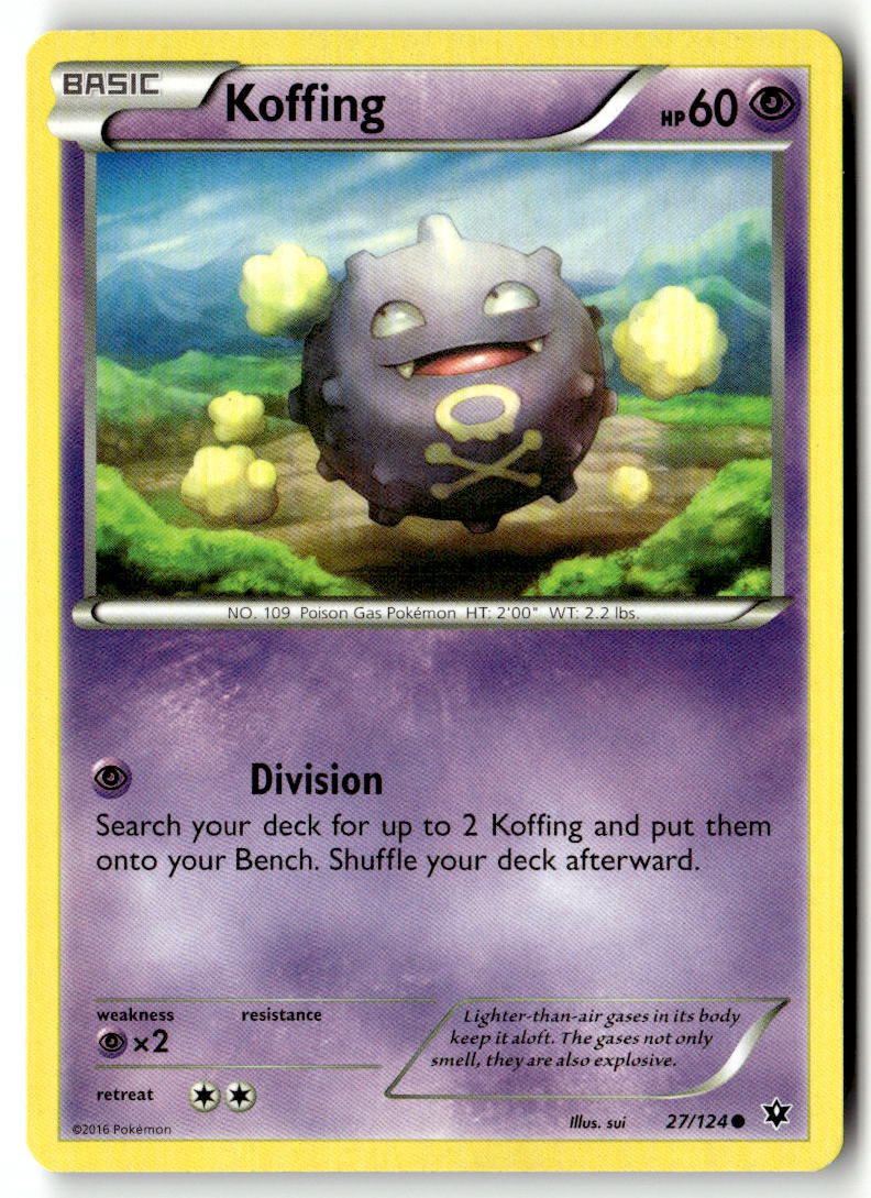 Front of Koffing 27/124 from XY - Fates Collide