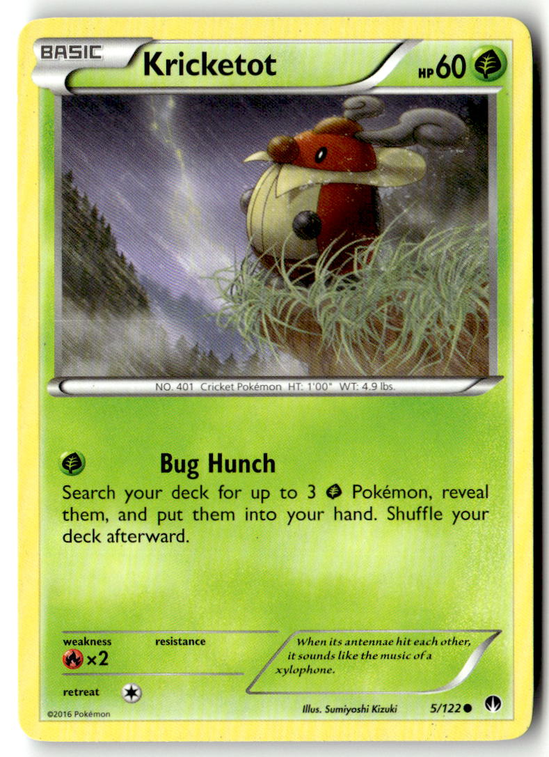 Front of Kricketot 5/122 from XY - BREAKpoint