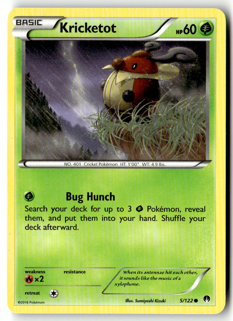 Front of Kricketot 5/122 from XY - BREAKpoint