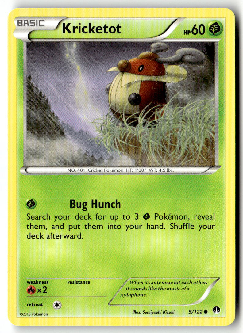 Front of Kricketot 5/122 from XY - BREAKpoint