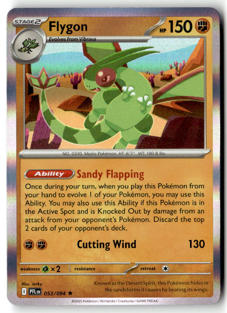 Front of Flygon 053/094 from Phantasmal Flames