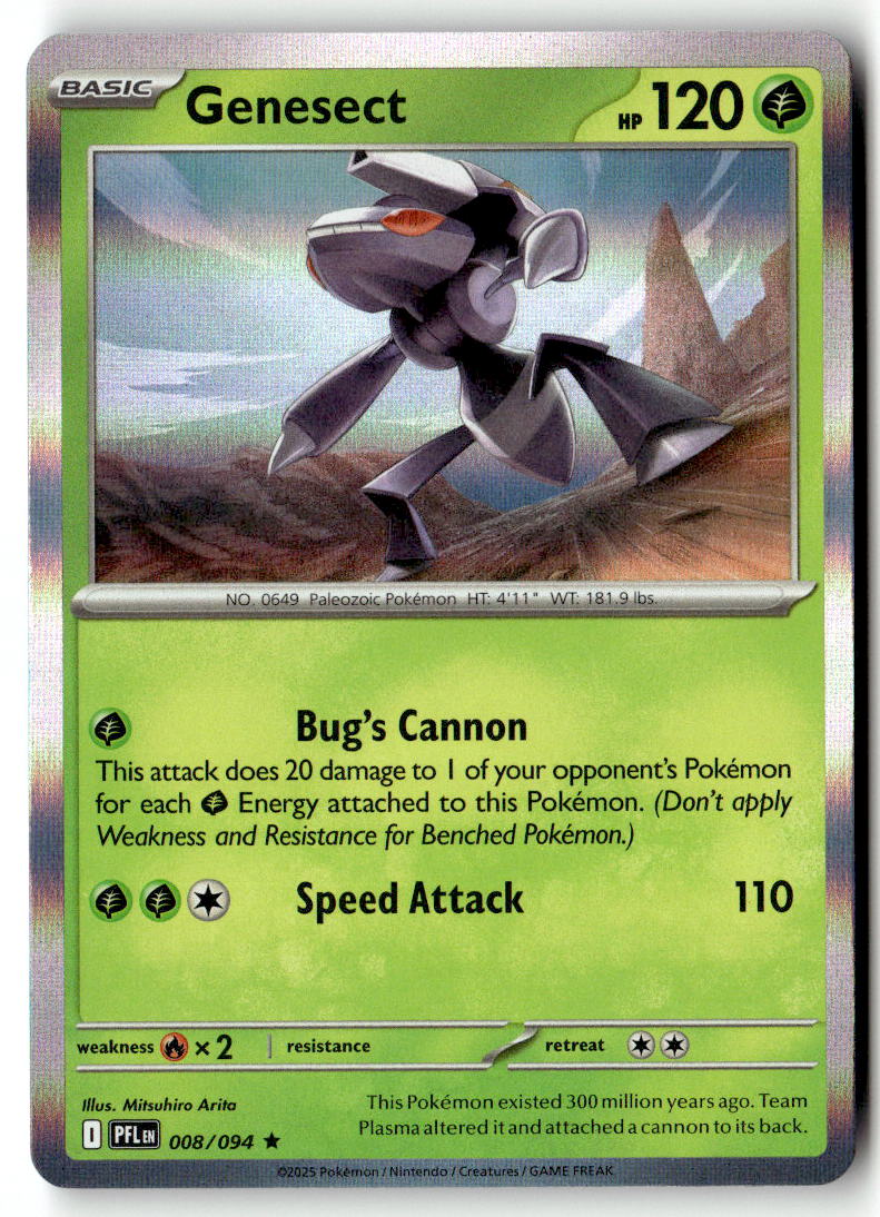 Front of Genesect 008/094 from Phantasmal Flames