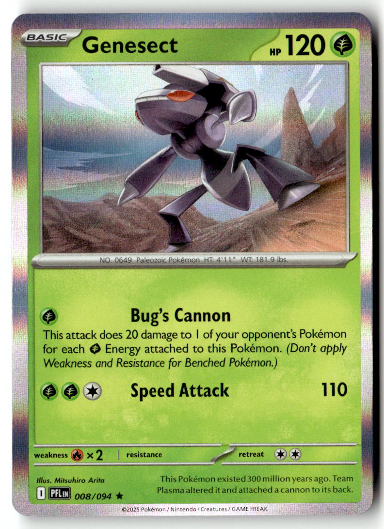Front of Genesect 008/094 from Phantasmal Flames