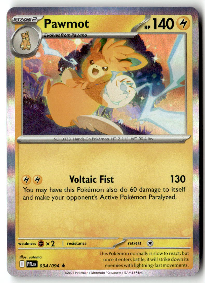 Front of Pawmot 034/094 from Phantasmal Flames