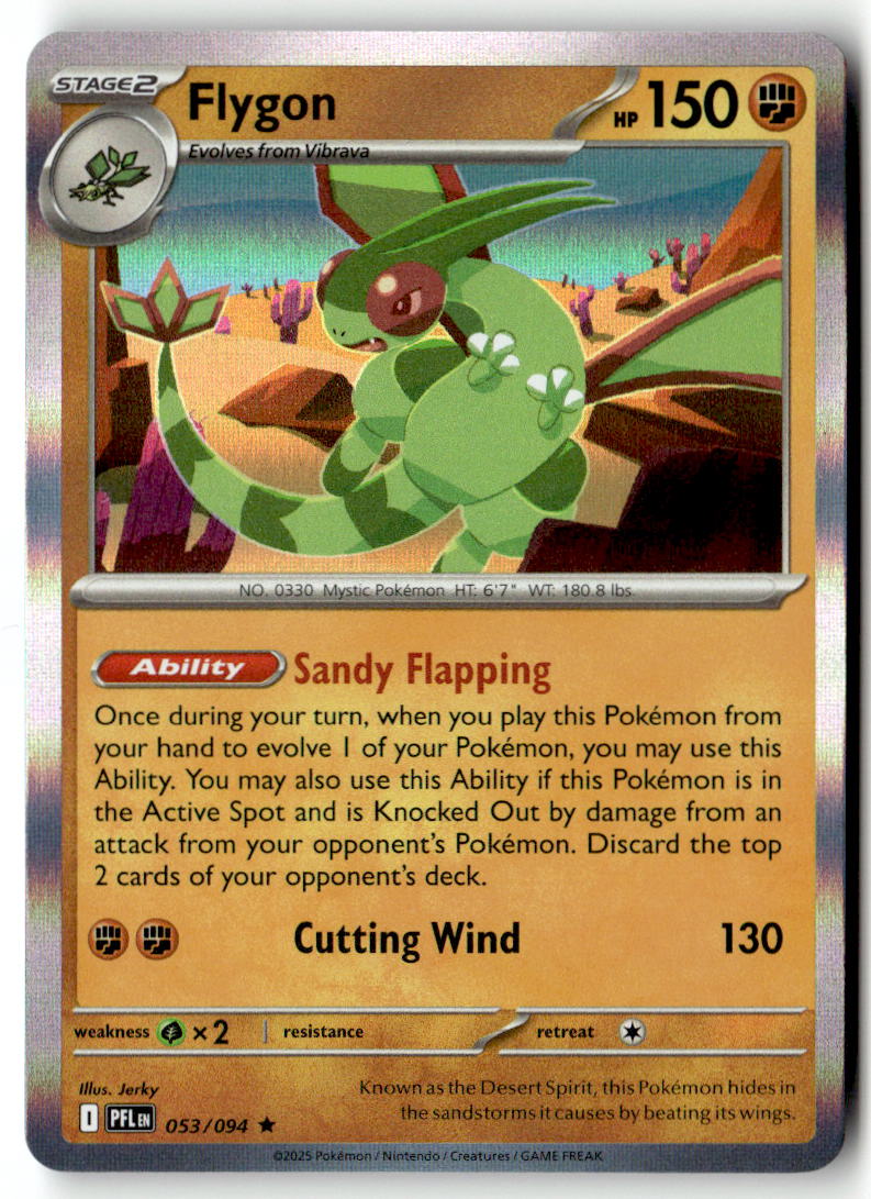 Front of Flygon 053/094 from Phantasmal Flames