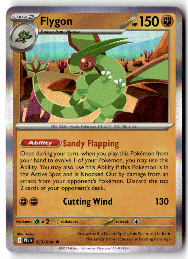 Front of Flygon 053/094 from Phantasmal Flames