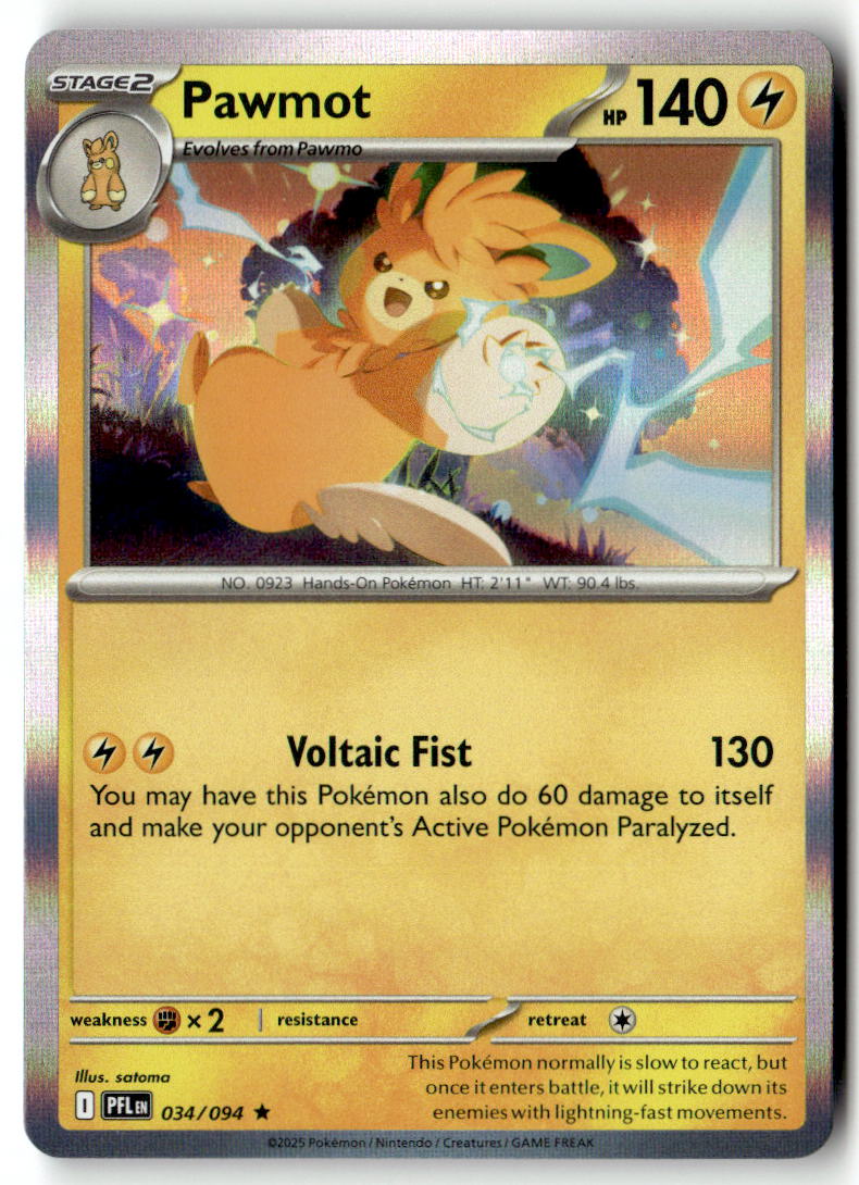 Front of Pawmot 034/094 from Phantasmal Flames