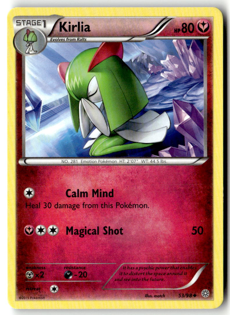 Front of Kirlia 53/98 from XY - Ancient Origins