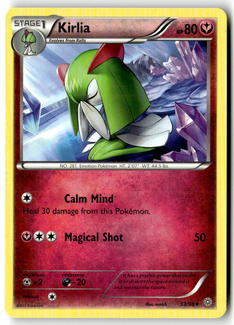 Front of Kirlia 53/98 from XY - Ancient Origins