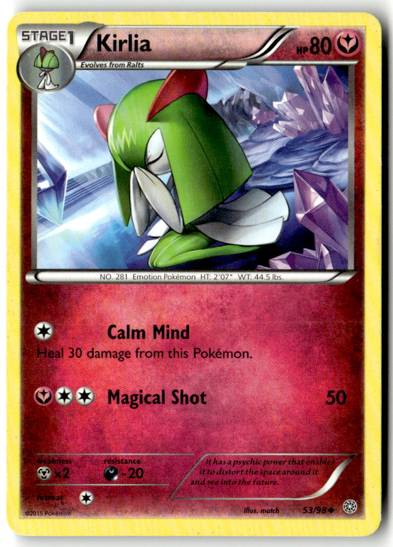 Front of Kirlia 53/98 from XY - Ancient Origins